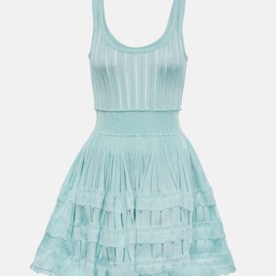 Alaïa Open-Knit Minidress