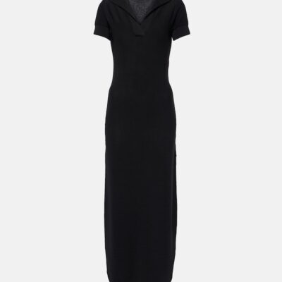 Alaïa Semi-Sheer Polo Dress