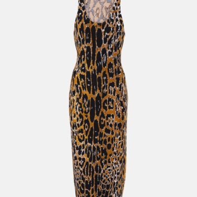 Alaïa Jacquard Midi Dress