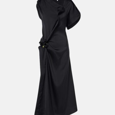 Bottega Veneta Gathered Midi Dress
