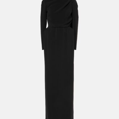 Balenciaga Caped Crêpe Gown