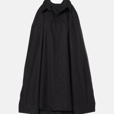 Balenciaga Suspended Cotton Shirt Dress