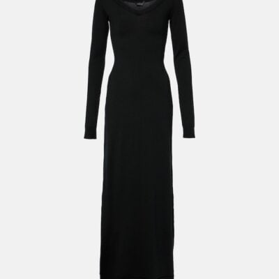 Balenciaga Wool-Blend Maxi Dress