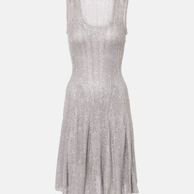 Alaïa Sequined Knitted Minidress