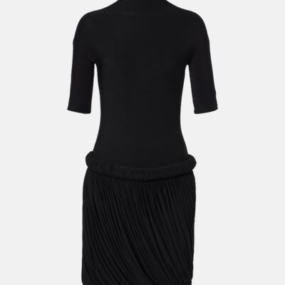 Alaïa Draped Jersey Midi Dress