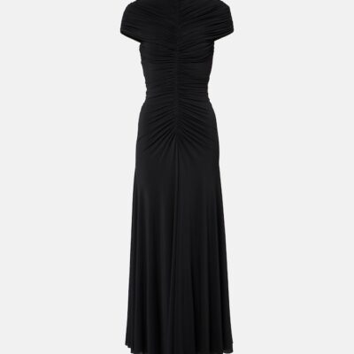 Alaïa Gathered Maxi Dress