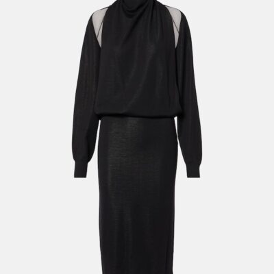 Alaïa Cut Out Midi Dress