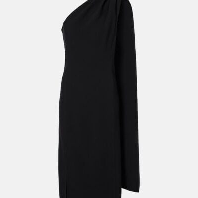 Bottega Veneta One-Shoulder Crêpe Midi Dress