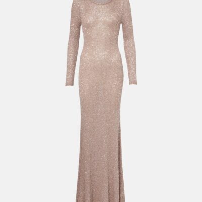 Balenciaga Sequined Maxi Dress