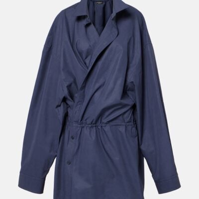 Balenciaga Cotton Poplin Shirt Dress