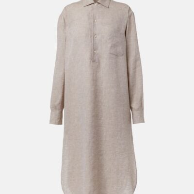 Loro Piana Lora Linen Shirt Dress