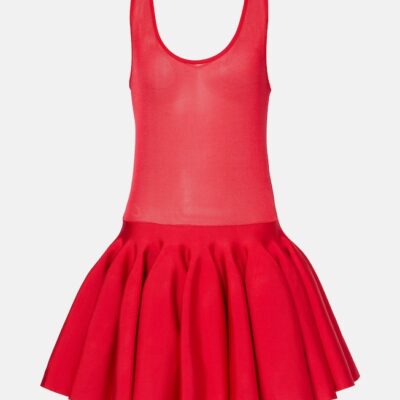 Alaïa Sheer Knitted Minidress