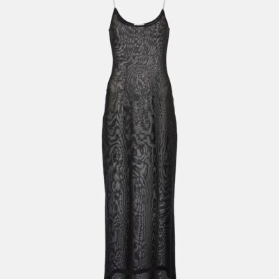 Alaïa Sheer Knitted Midi Dress