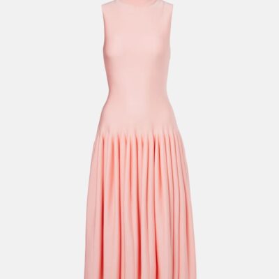 Alaïa Godet Midi Dress