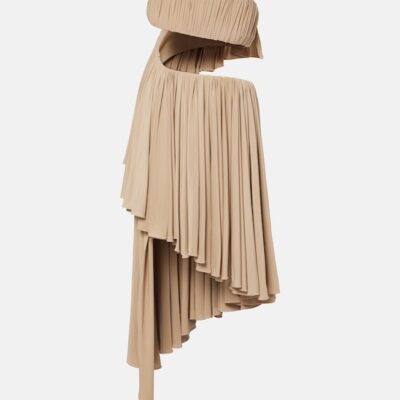 Alaïa Asymmetric Jersey Bustier Dress
