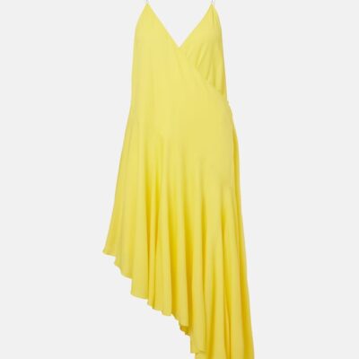 Alaïa Asymmetric Jersey Slip Dress