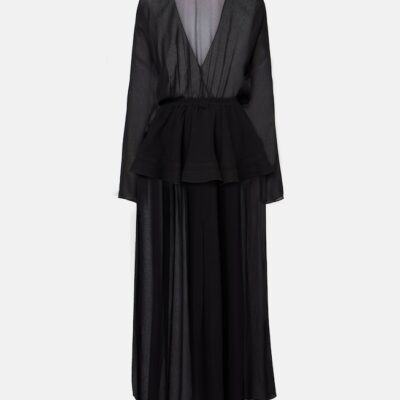Alaïa Peplum Midi Dress