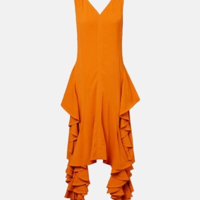 Bottega Veneta Ruffled Midi Dress