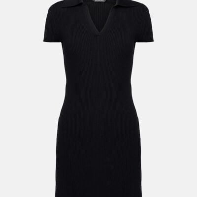 Balenciaga Wool-Blend Polo Dress