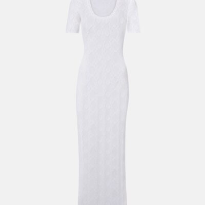 Alaïa Lace Midi Dress