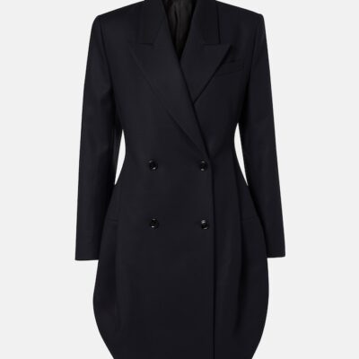Alaïa Double-Breasted Cotton Blazer Dress