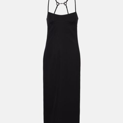 Gucci Horsebit Embellished Midi Dress