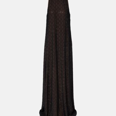 Gucci Gg Embellished Silk Gown