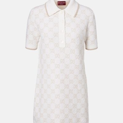 Gucci Gg Wool-Blend Polo Minidress
