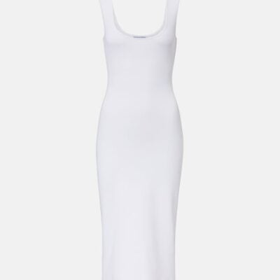 Bottega Veneta Chain-Detail Ribbed-Knit Midi Dress