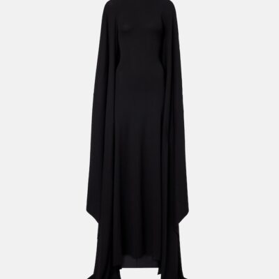 Balenciaga Caped Jersey Gown