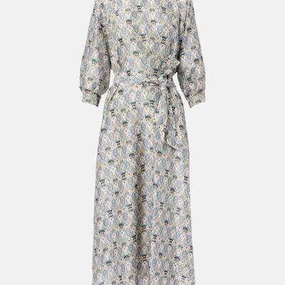 Loro Piana Mila Printed Silk Midi Dress