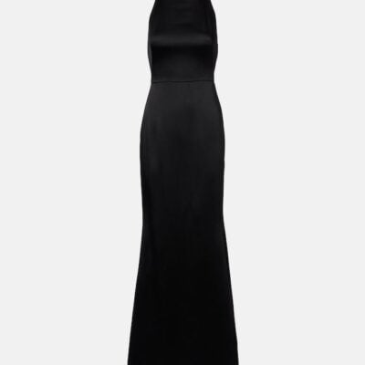 Givenchy Open-Back Crêpe And Satin Gown
