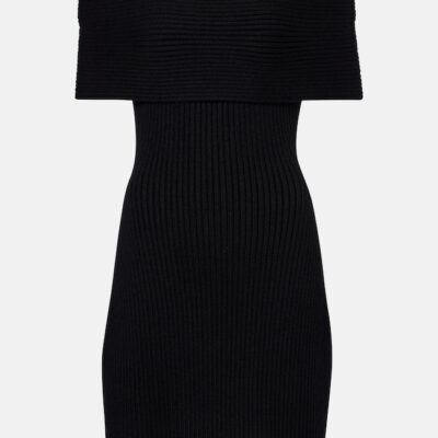 Givenchy Ribbed-Knit Wool And Alpaca-Blend Minidress