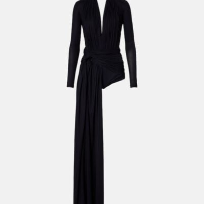 Balenciaga Asymmetric Draped Minidress