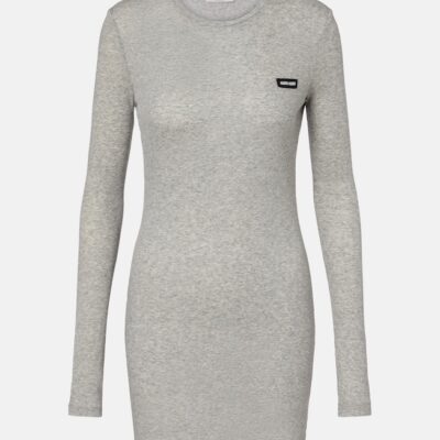 Miu Miu Cotton Jersey Minidress
