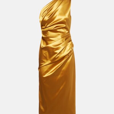 Dolce&Gabbana Gathered Satin Cocktail Dress