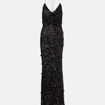 Dolce&Gabbana Sequined Halterneck Gown