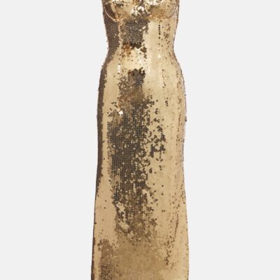 Dolce&Gabbana Sequined Bustier Dress