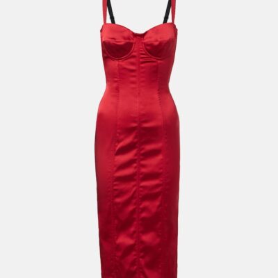 Dolce&Gabbana Satin Bustier Dress
