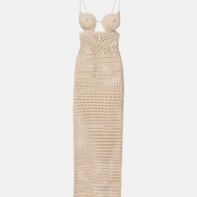 Alanui The Sound Of The Sea Crochet Maxi Dress