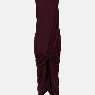 Loewe Draped Jersey Midi Dress