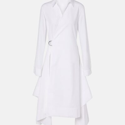 Loewe Draped Cotton Wrap Dress