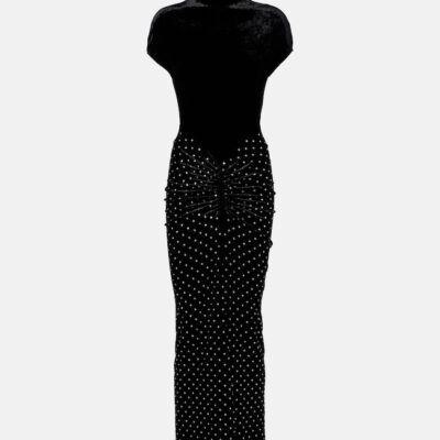 Alaïa Velvet And Jersey Cocktail Dress