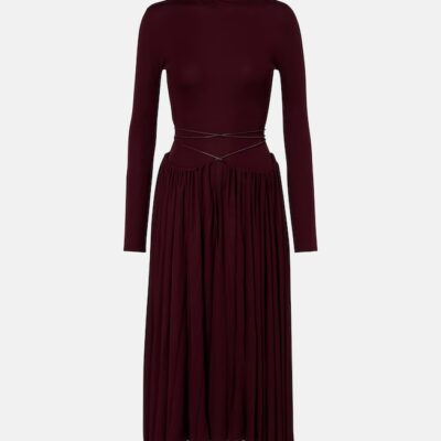 Alaïa Gathered Midi Dress