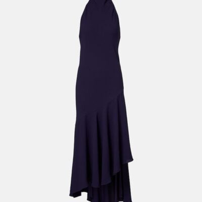 Alaïa Asymmetric Halterneck Maxi Dress