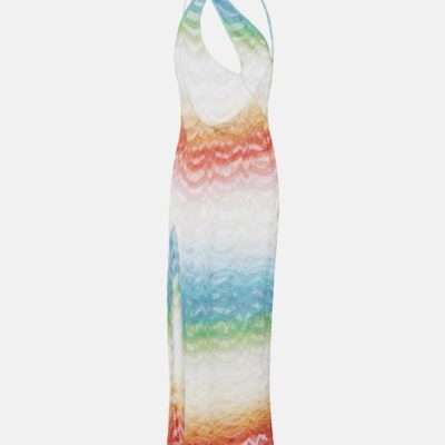 Missoni Asymmetric Lamé Maxi Dress