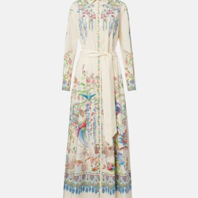 Etro Belted Printed Cotton Shirt Dress
