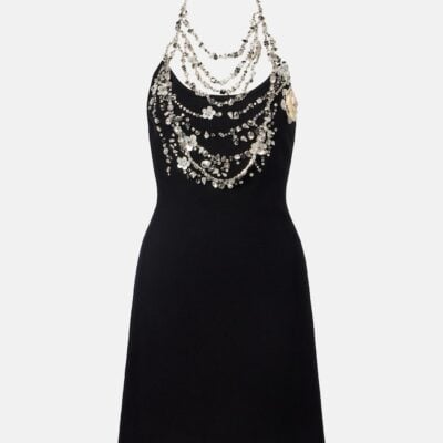 Oscar De La Renta Embellished Minidress