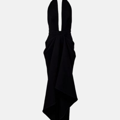 Givenchy Draped Wool-Blend Crêpe Gown