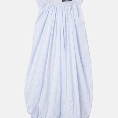 Jacquemus Lavande Gathered Striped Midi Dress